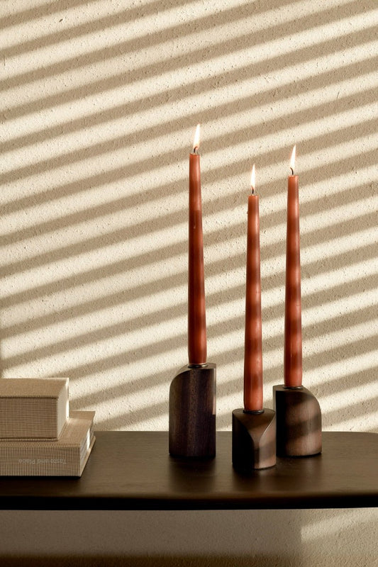 The PI Candle Holders by Ethnicraft, designed by Alain van Havre