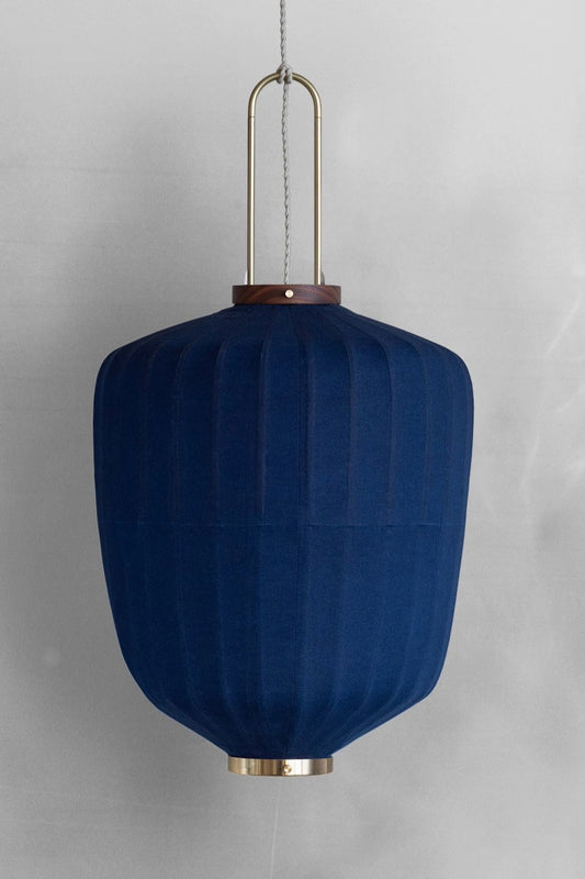 The Tuolo shape Plant Dyed Lantern Blue XL by Taiwan Lantern.