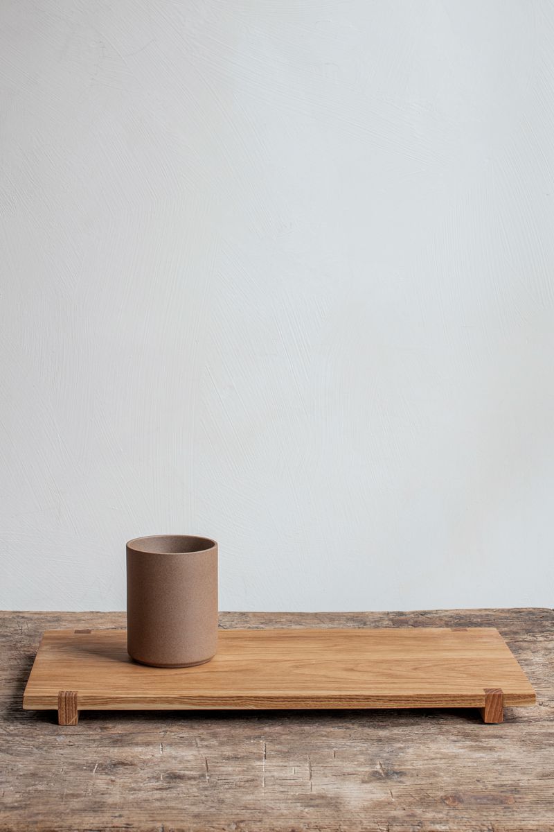 Tumbler Natural by Hasami Porcelain scenery photo with wooden board