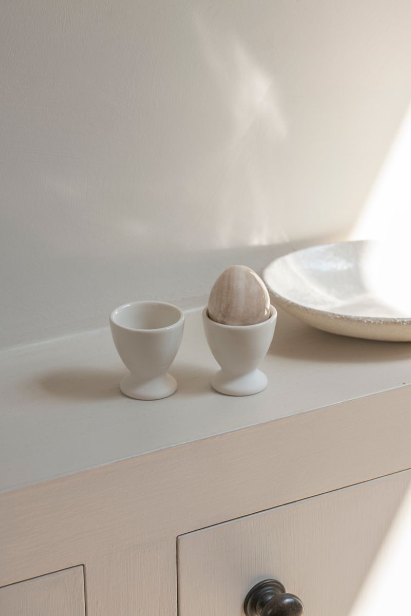 Antibes Egg Cup White by Jars Ceramistes at Enter The Loft.