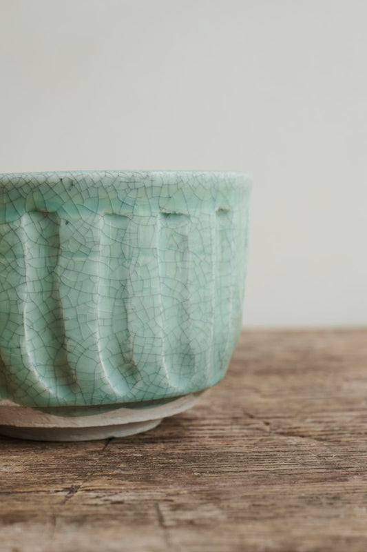 Close-up of the Dashi Bowl Celadon by Jars Ceramistes.