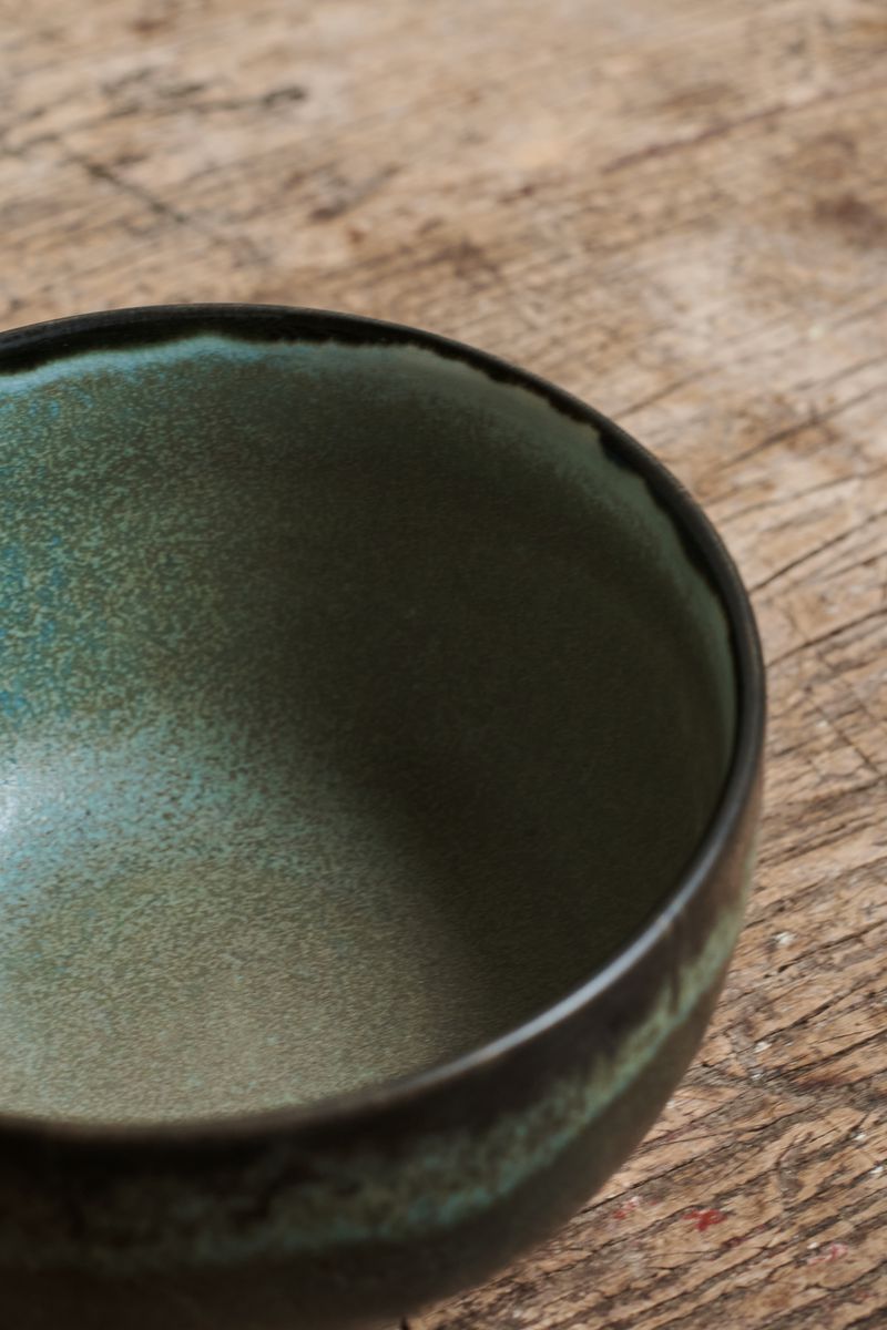 Close-up of the Dashi Bowl Charbon by Jars Ceramistes.