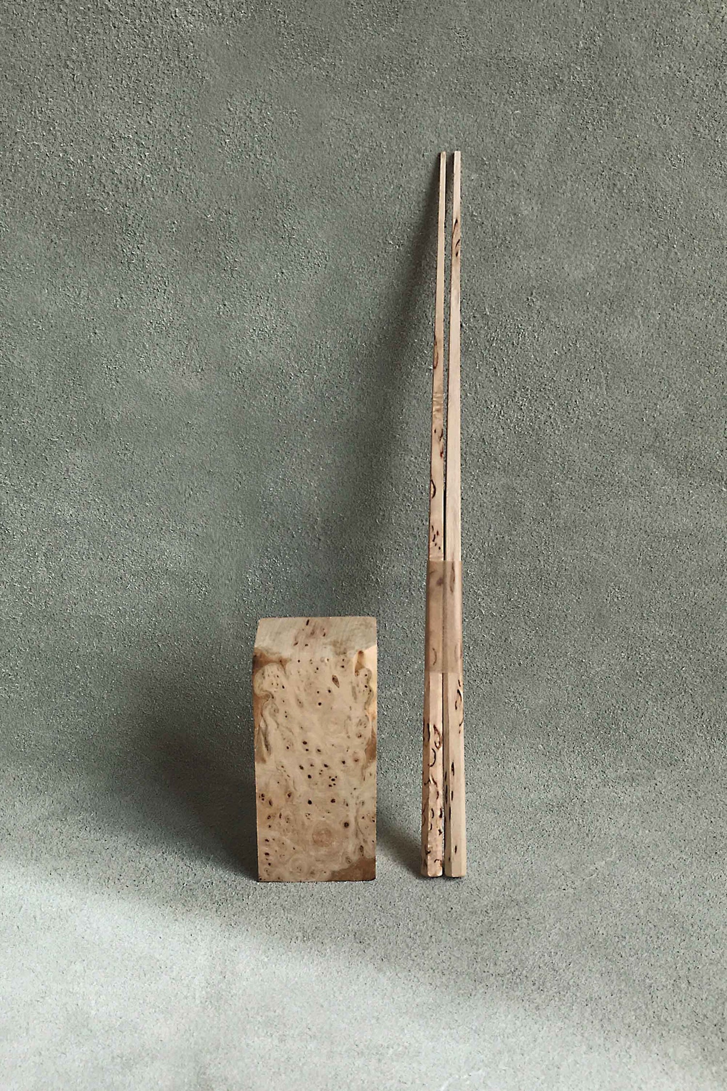 Handmade Birch Wooden Chopsticks with chopstick rest
