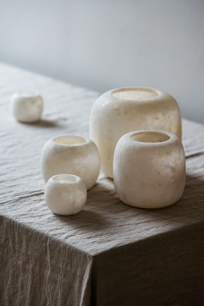 Alabaster Tealight by The Loft Selects at Enter The Loft.