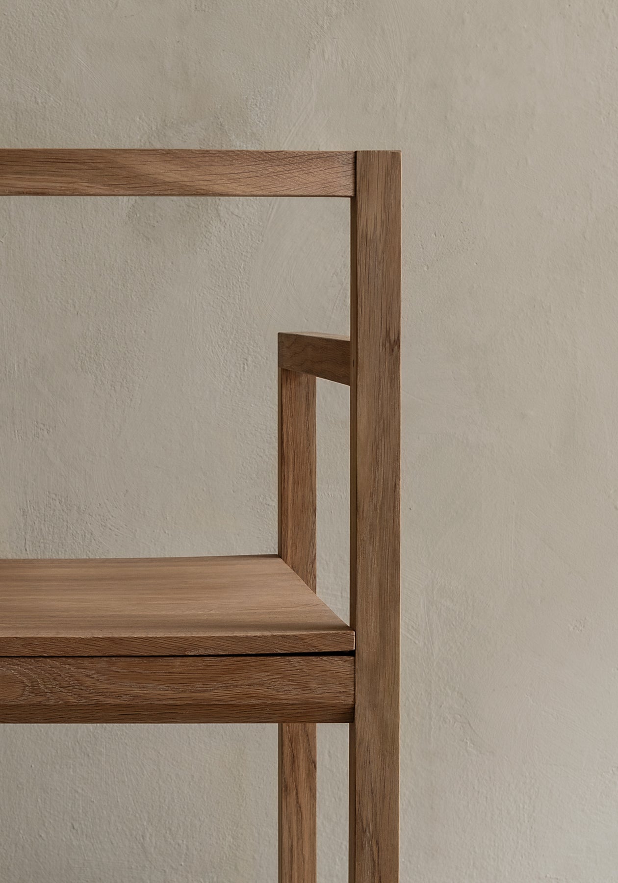 Bonni Bonne Outline Chair 01 - Oak Chair Japanese - product armrest detail