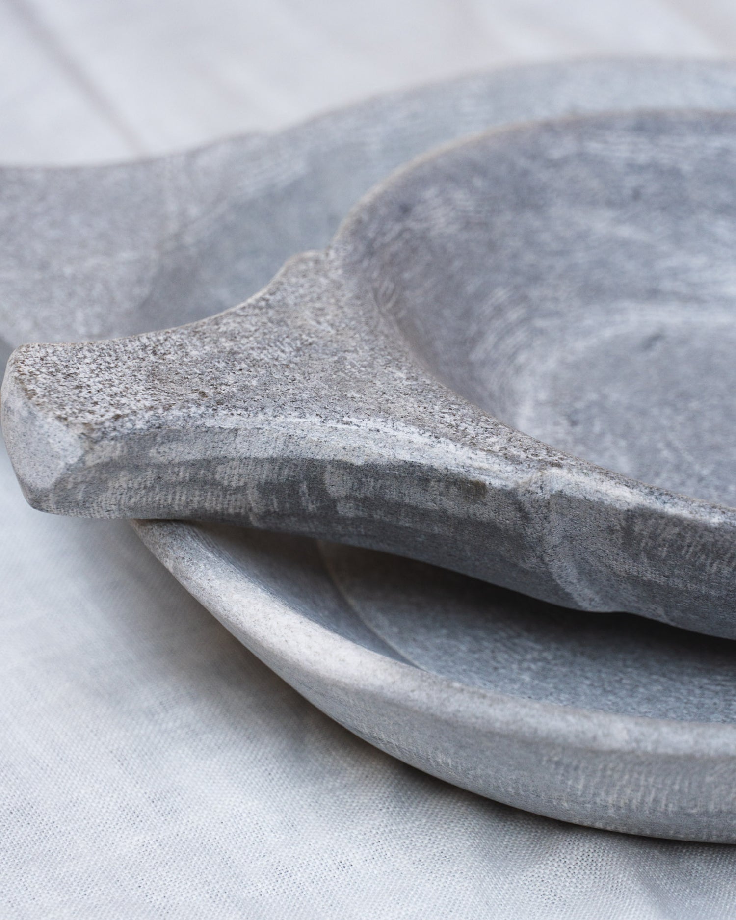 Details of the Stone Marble Platter by The Loft Selects.