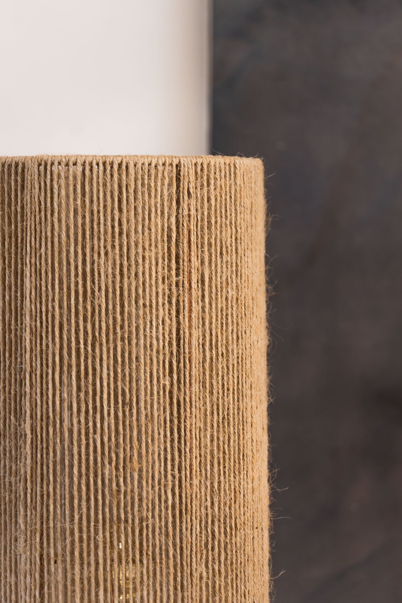 Jute lampshade detail