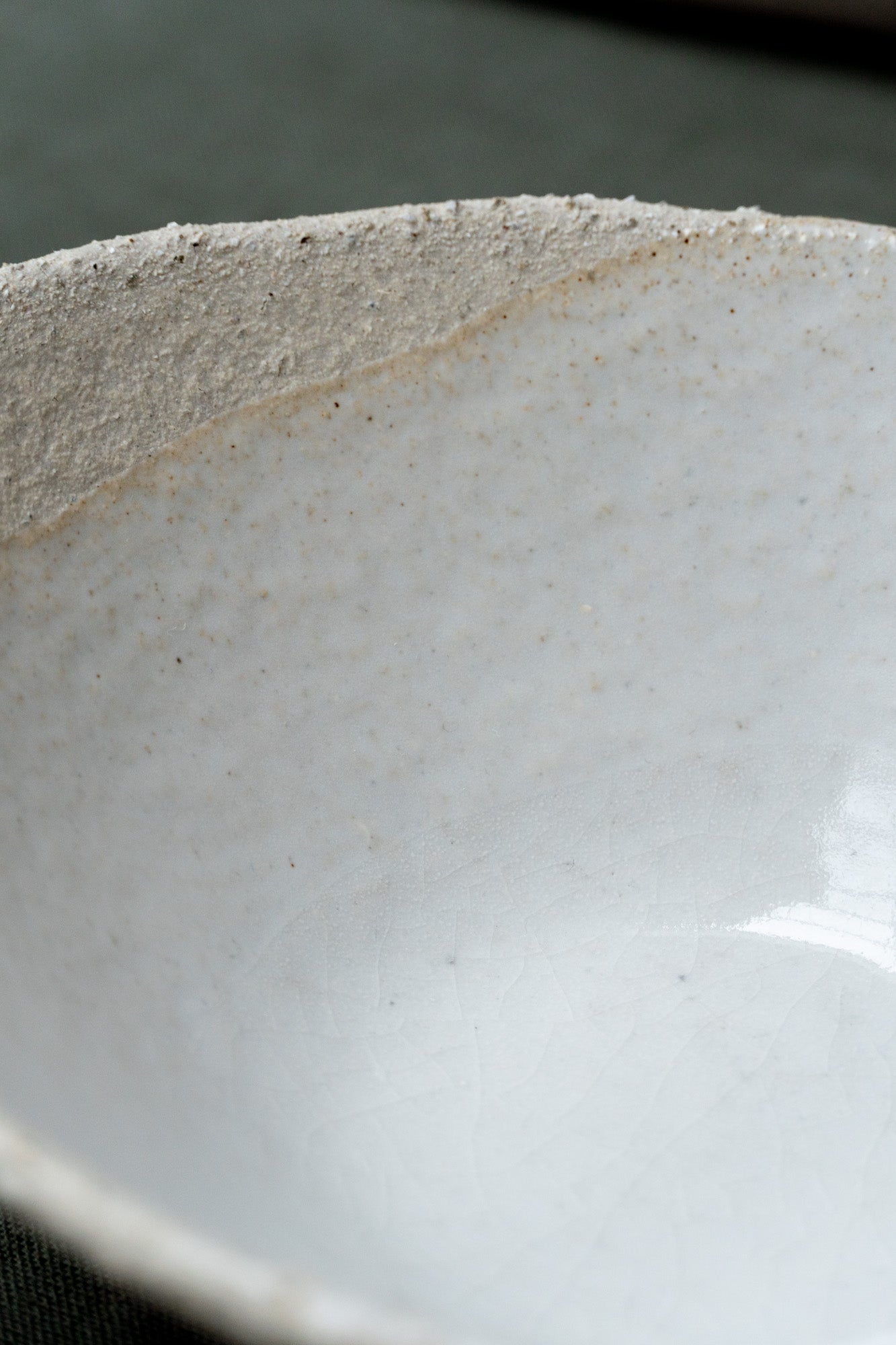 Details of the Wabi Textured Bowl by Jars Ceramistes.
