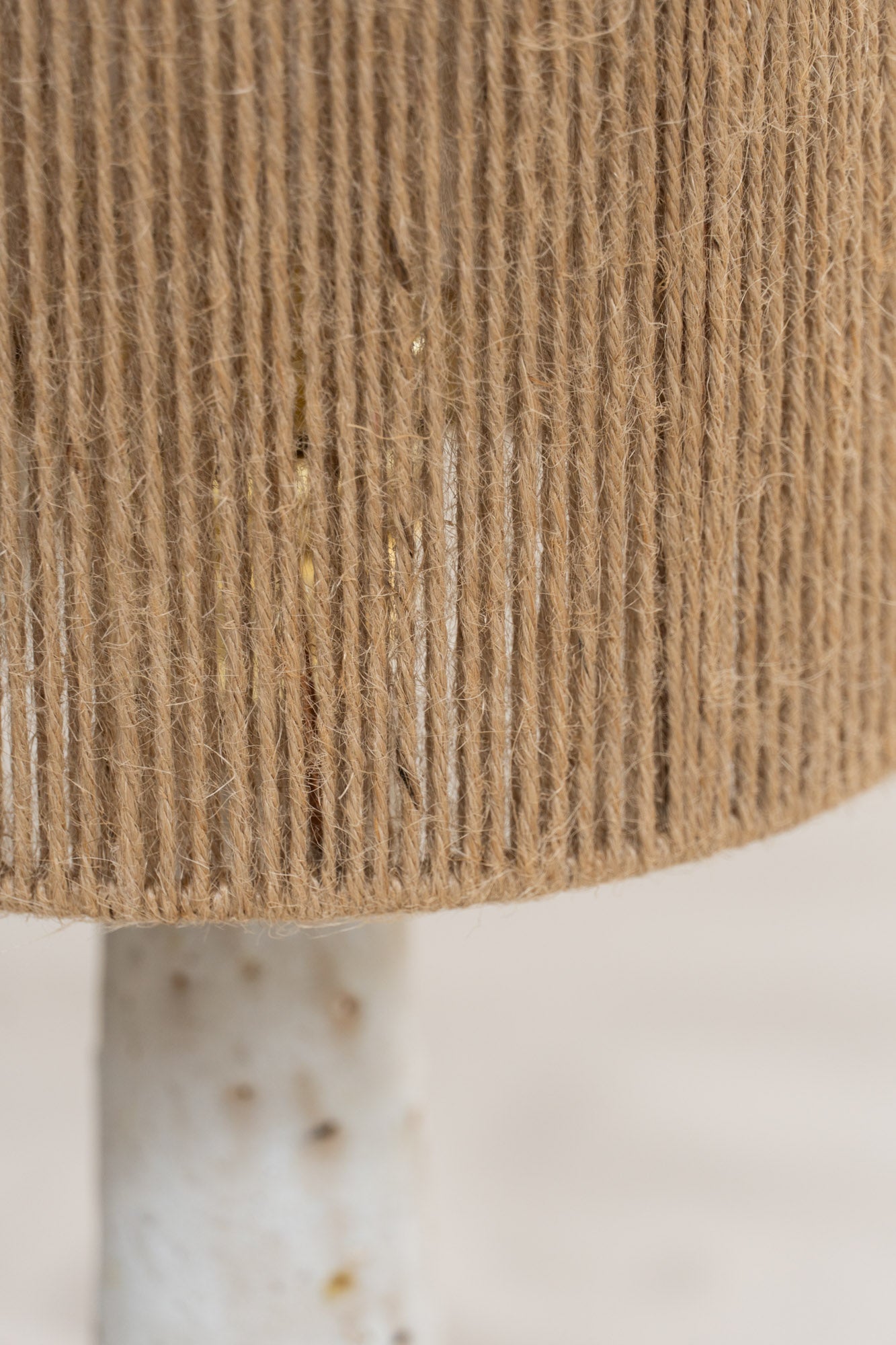 jute lampshade handmade by Grès Ceramics