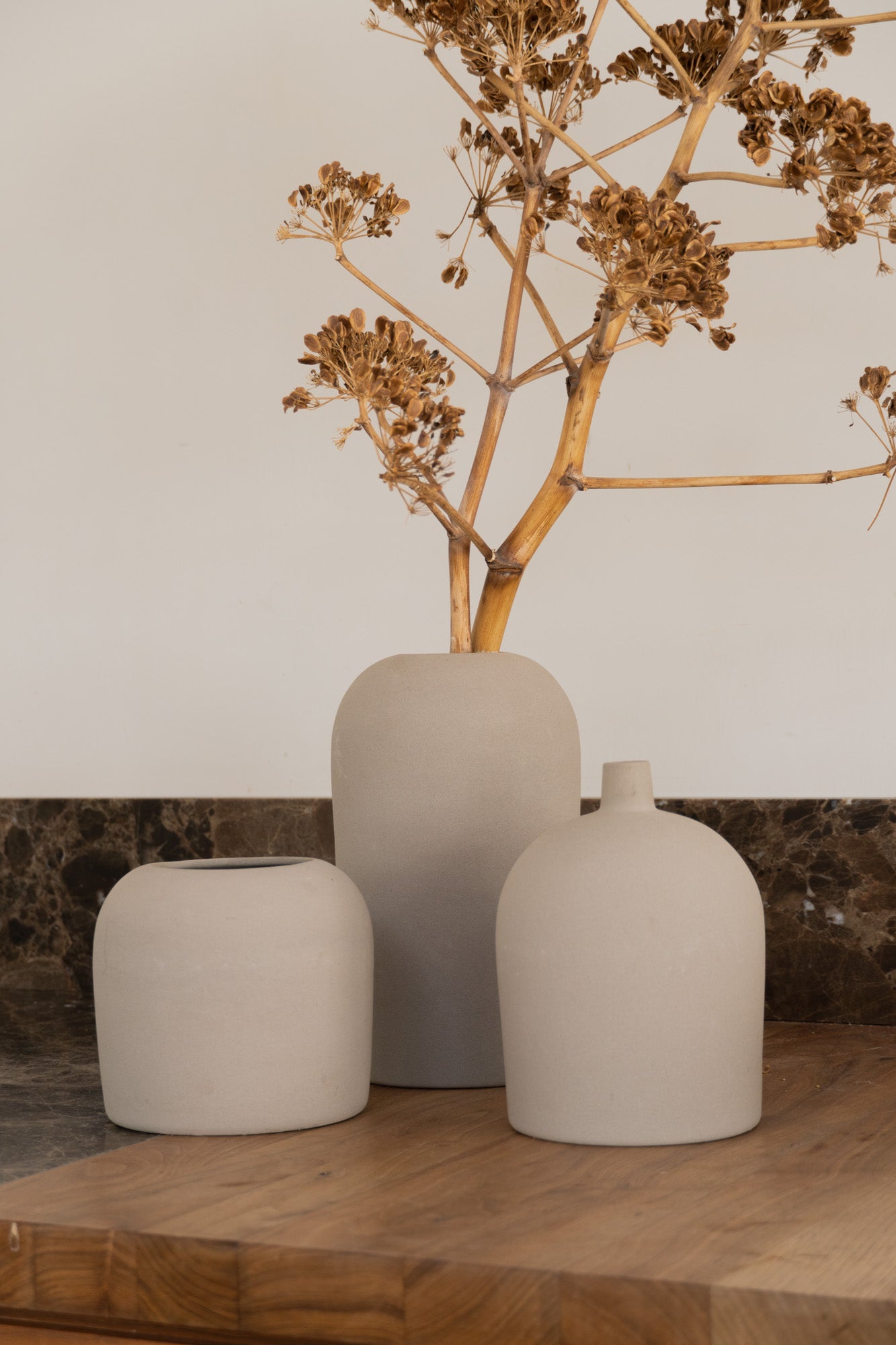 Dome Vases by Kristina Dam at Enter The Loft. Set of three.