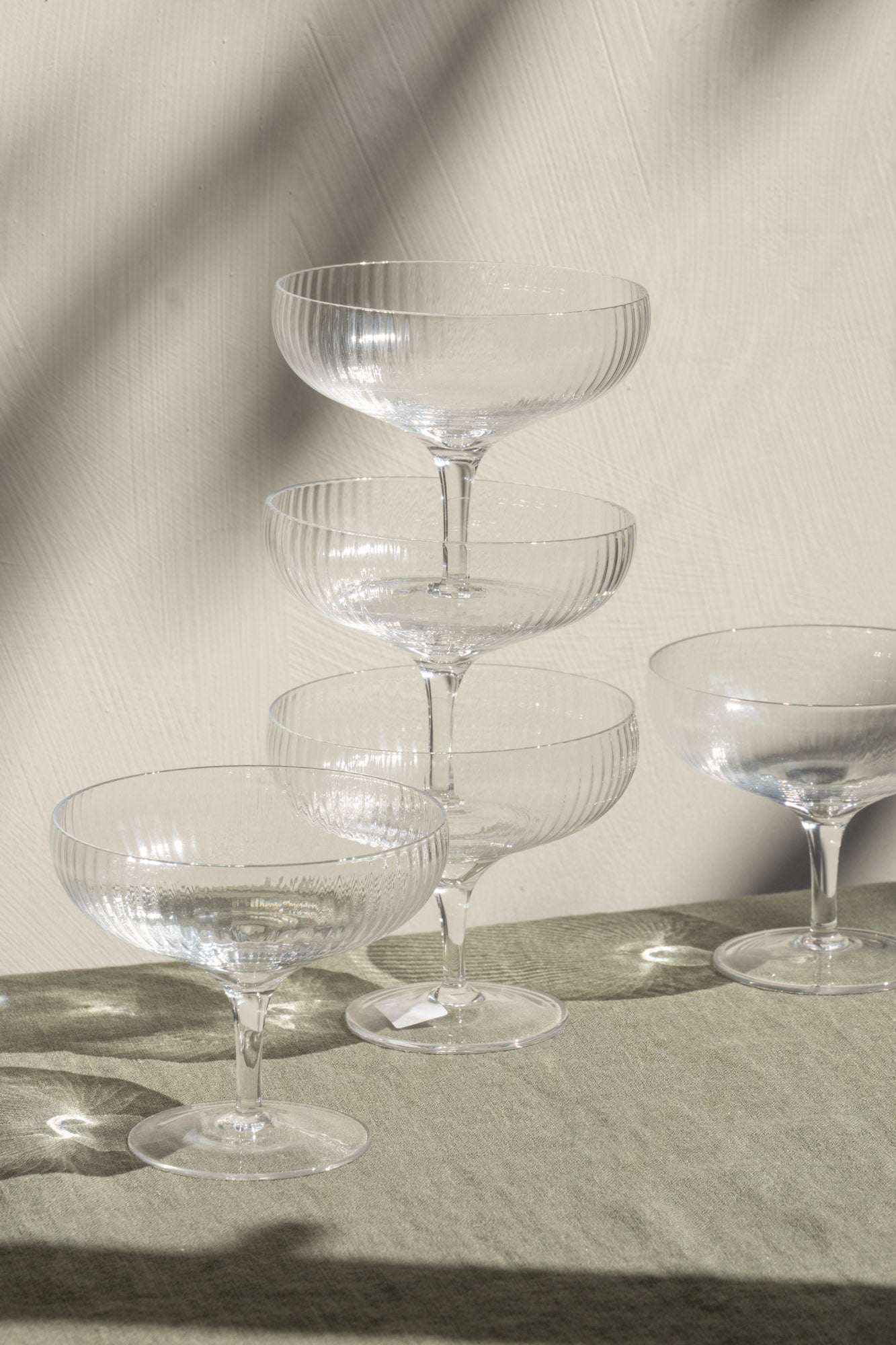 Inku Champagne Coupe (set of 4) by Serax.