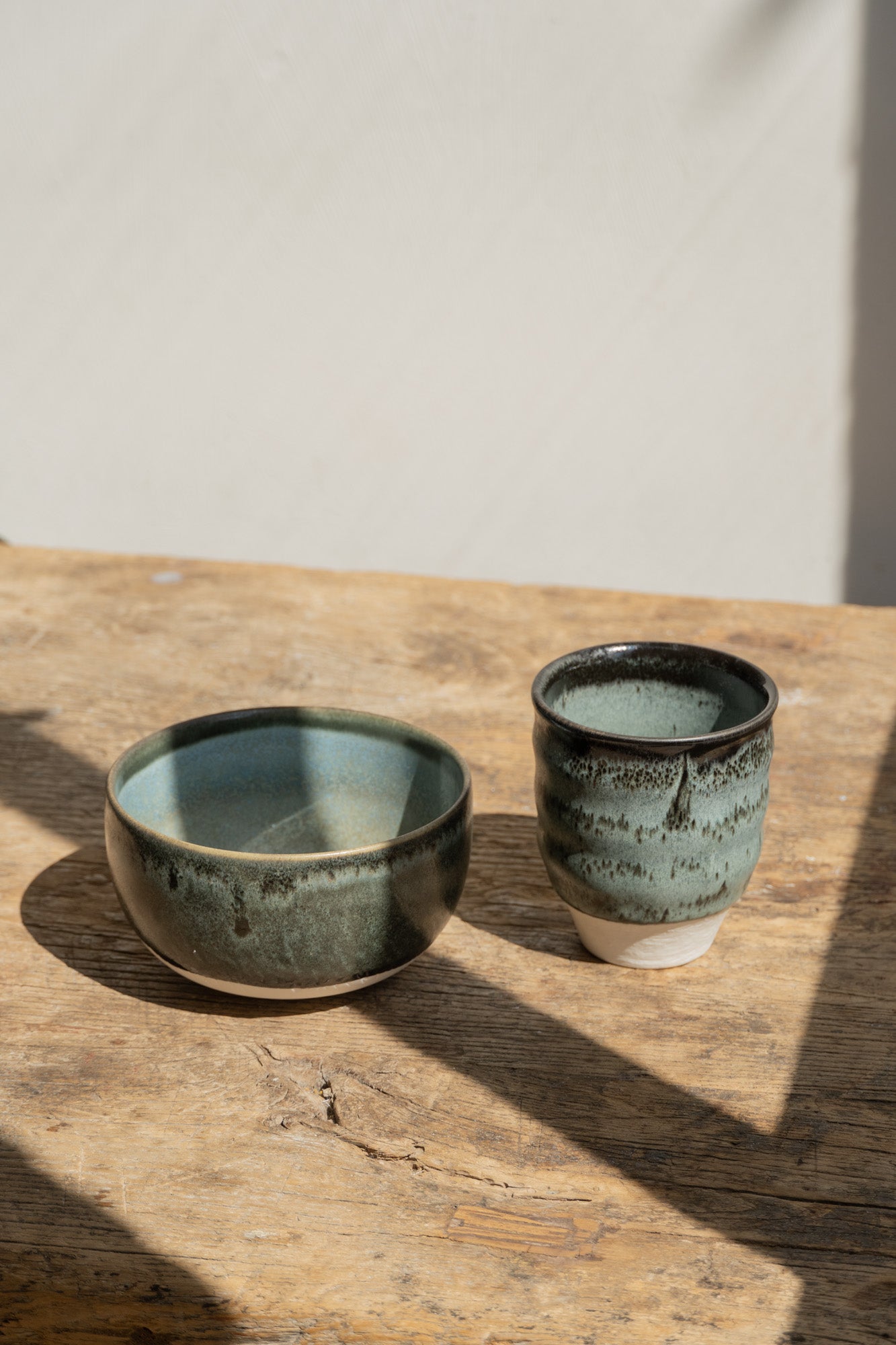 Dashi Bowl and Cup by Jars Ceramistes in Charbon