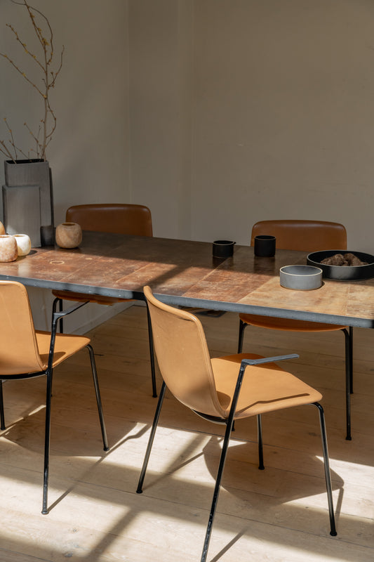 CTR Leather Table by Heerenhuis, other angle.