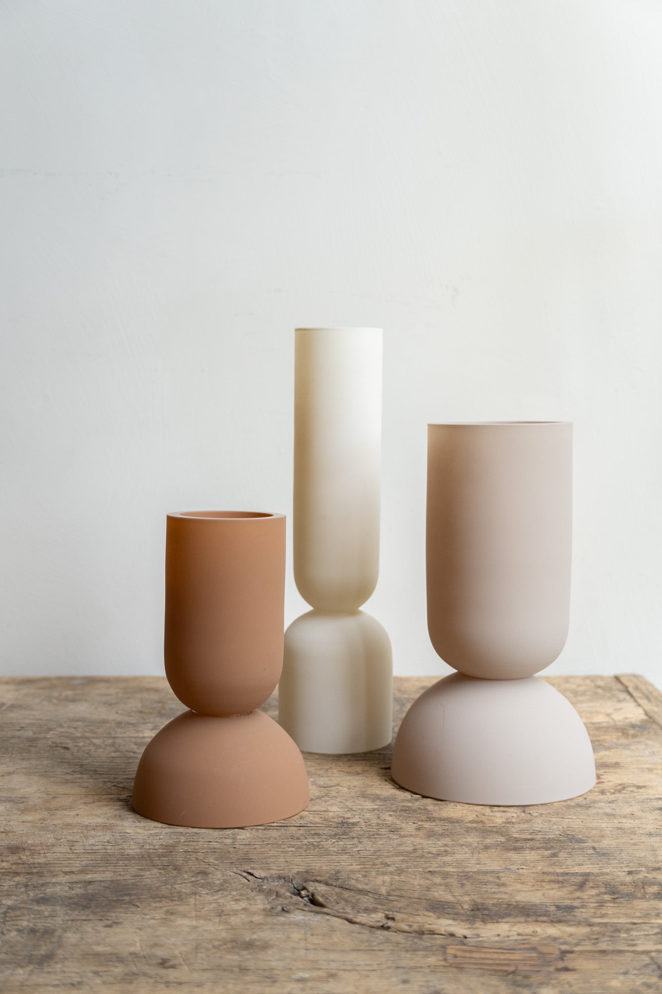 Dual Vases by Kristina Dam. Set of 3.