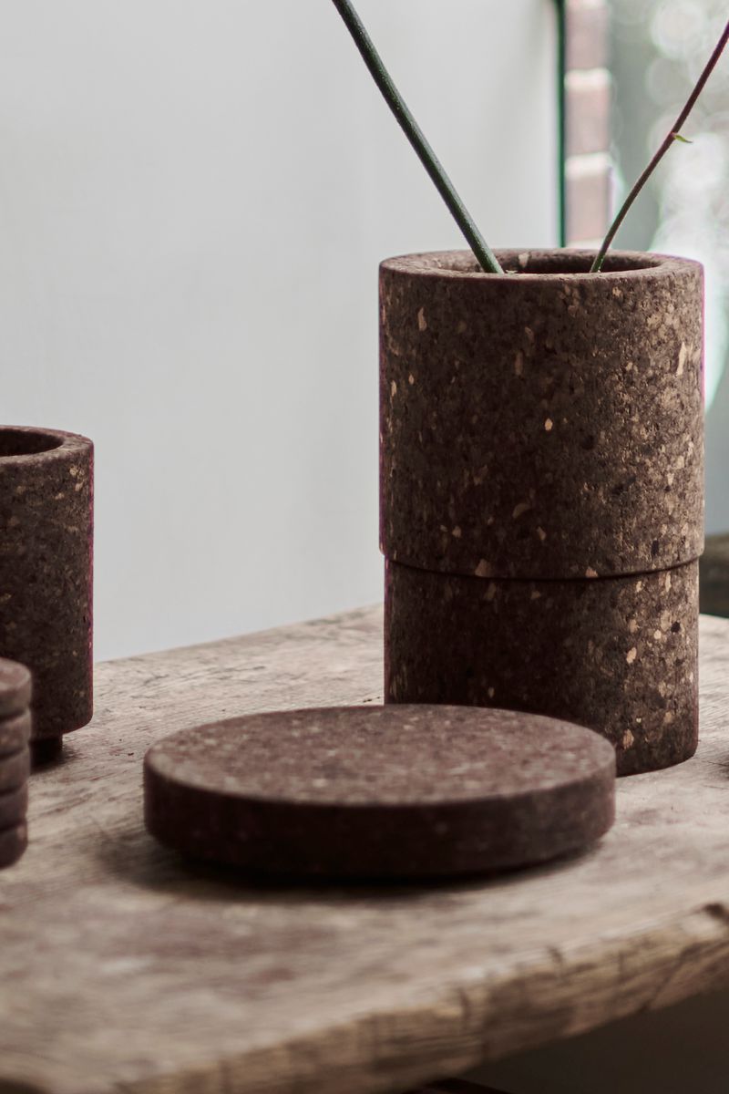 Burnt Cork Bowl Large by Studio Corkinho detail photo