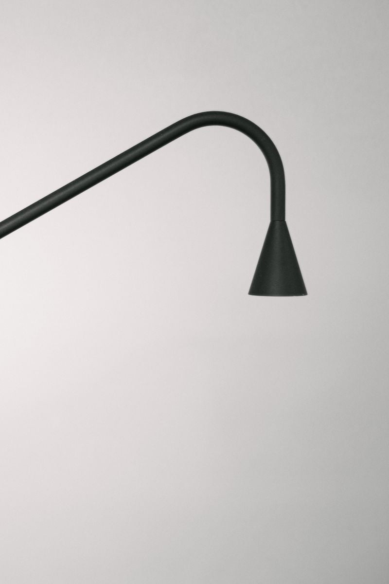 Close-up of the Austere Wall Lamp in Gunmetal by Trizo21.