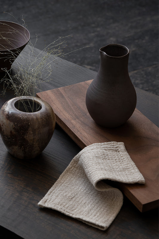 Sake Carafe by Bonni Bonne - a black ceramic jug with Japanese design influence