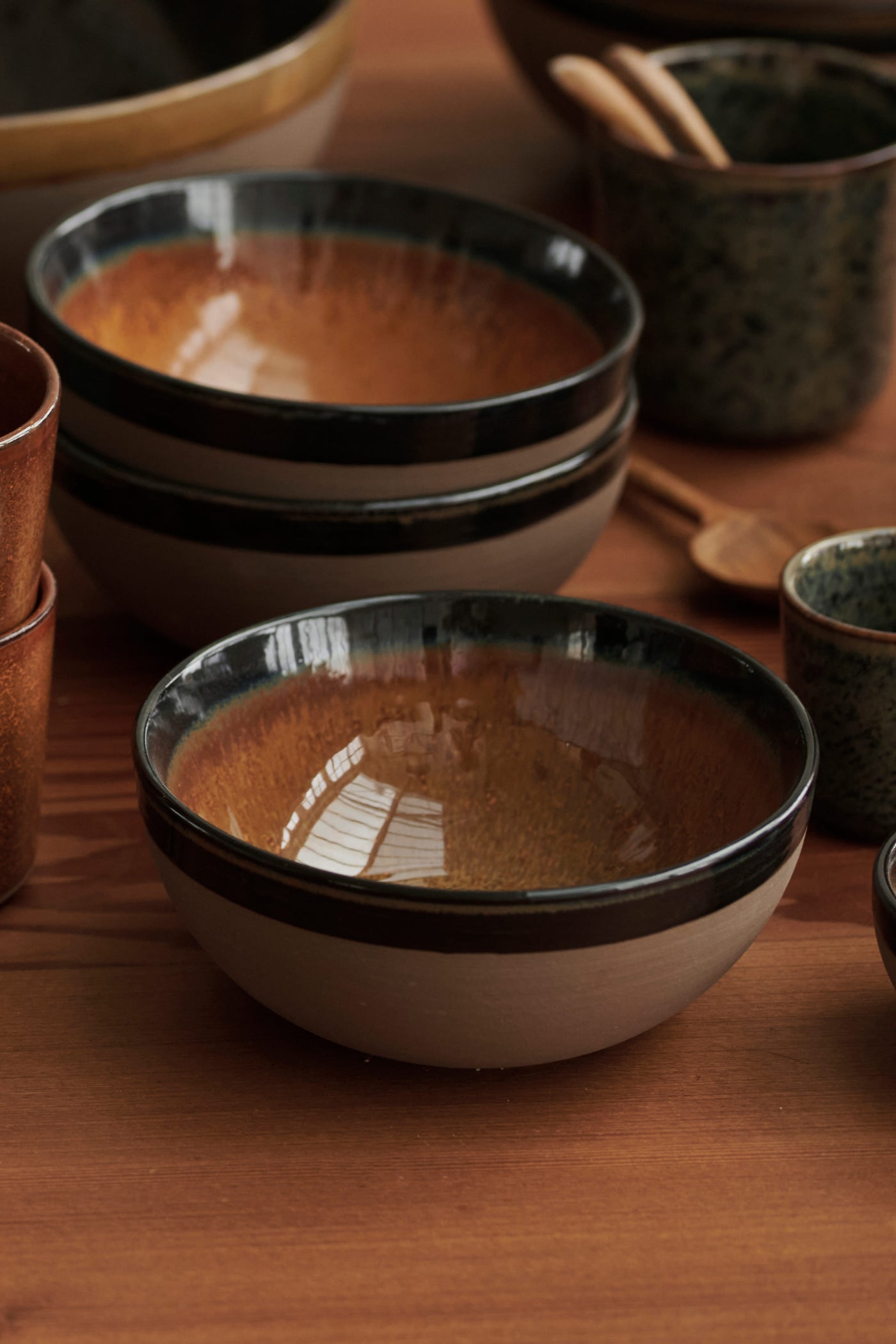 surface Ceramic Brown bowl by Sergio Herman for serax