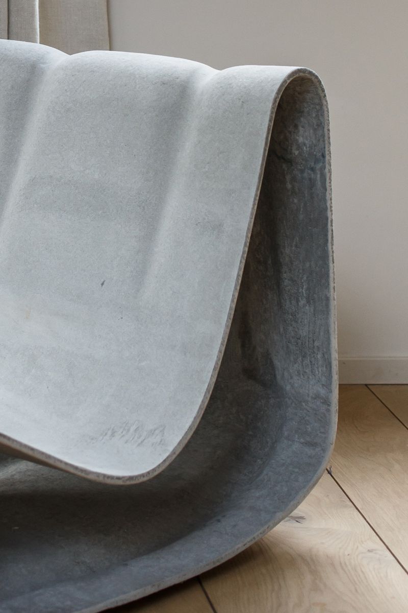 Close-up of the Loop Chair by Willy Guhl.