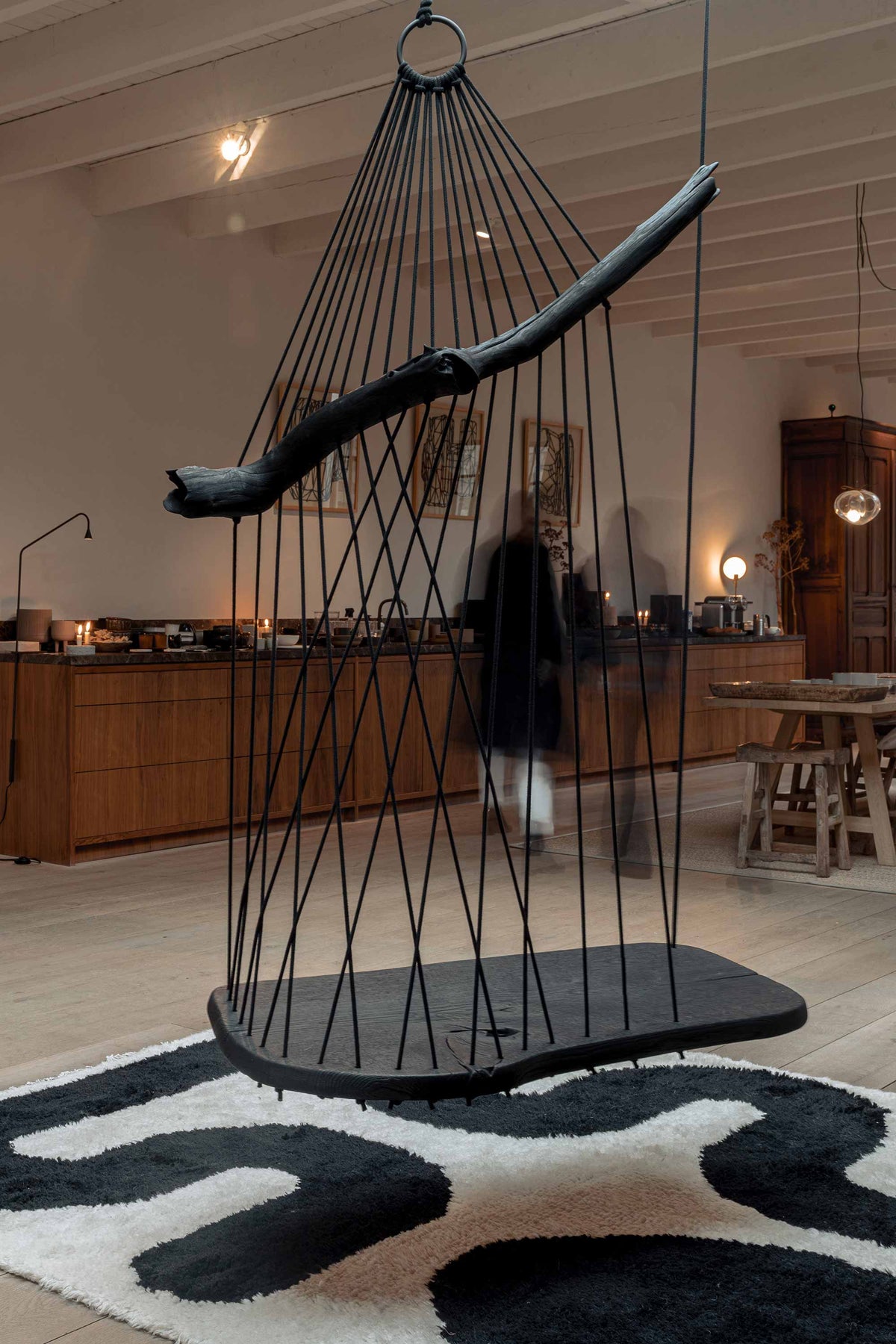 Burned Floating Divan by WDSTCK| Enter The Loft