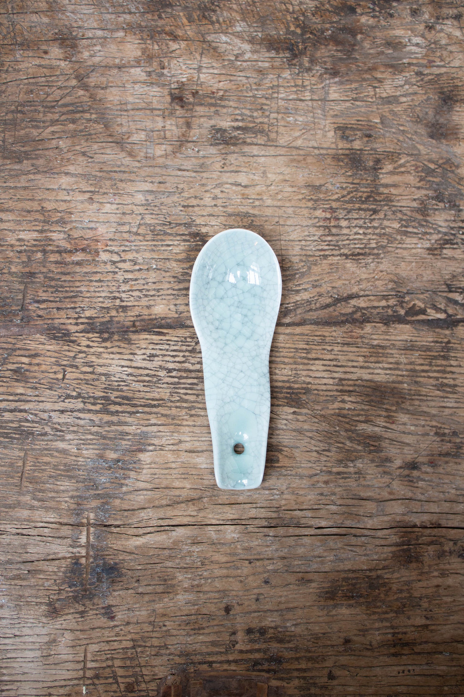 Nami Dashi Spoon Celadon by Jars Ceramistes.