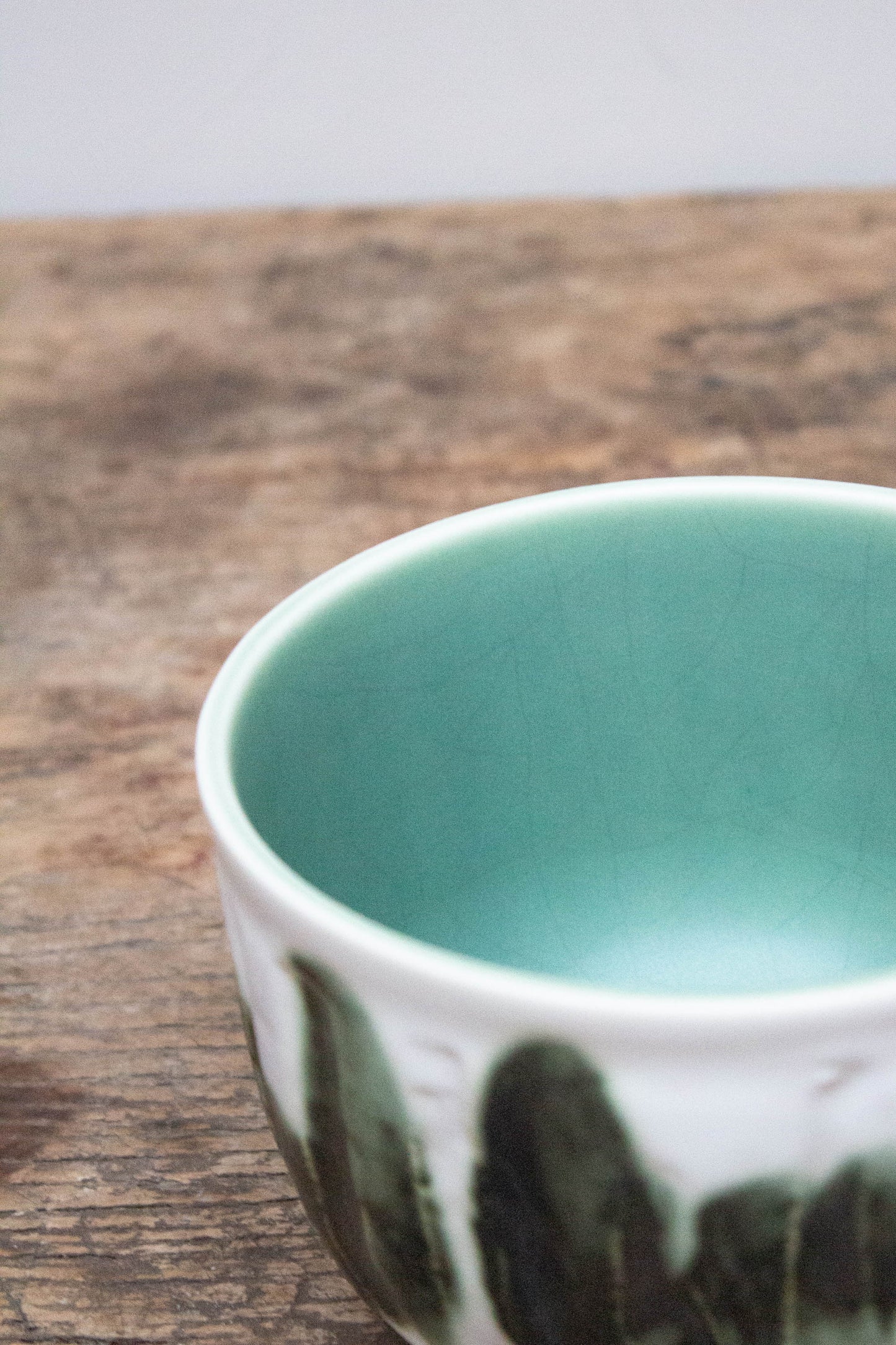 Details of the Dashi Bowl Green by Jars Ceramistes.