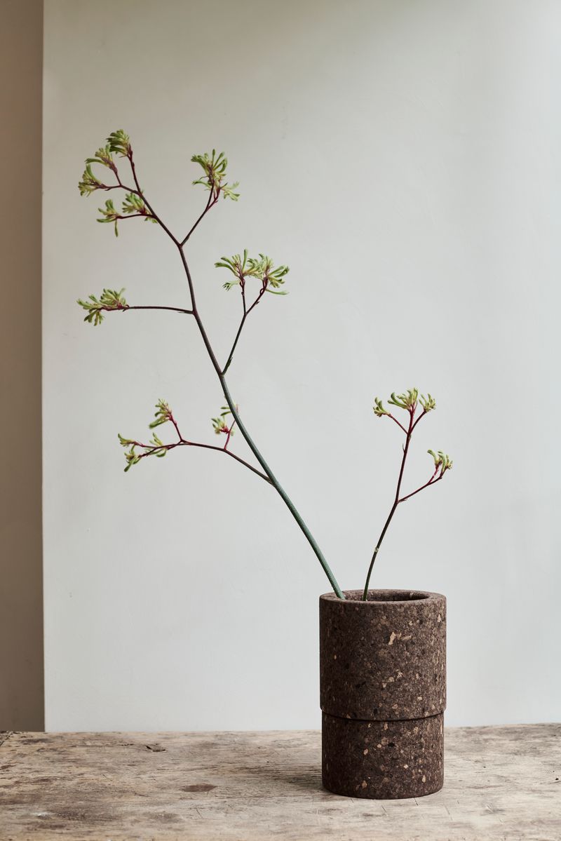 Burnt Cork Vase Large by Studio Corkinho.