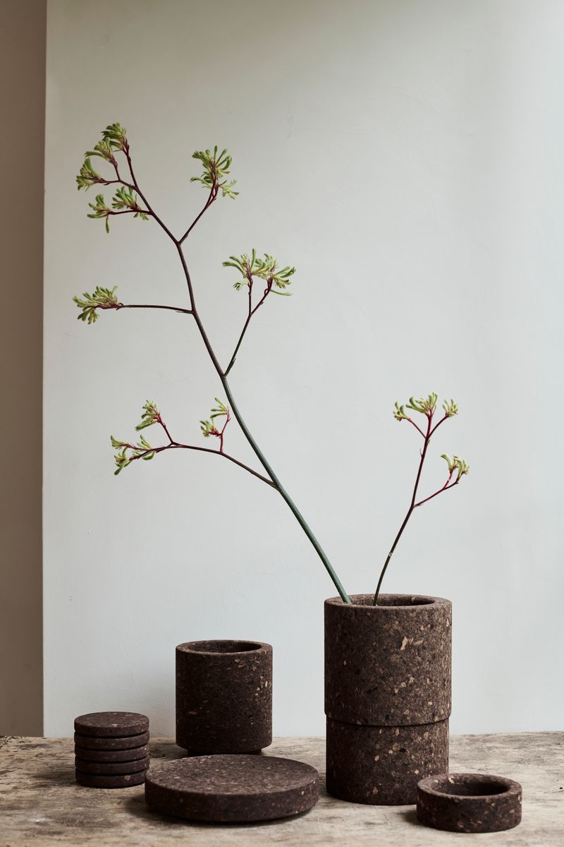 Burnt Cork Vase Large by Studio Corkinho with the Cork family