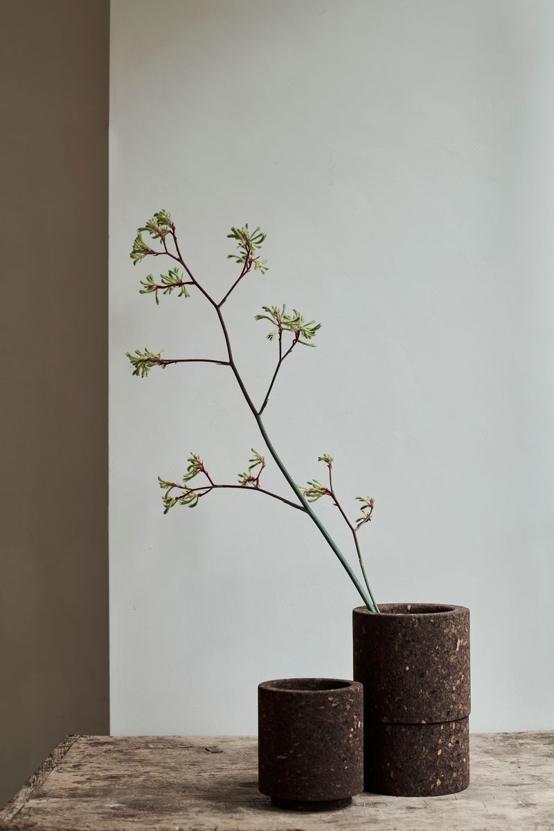 Burnt Cork Vase Medium by Studio Corkinho.