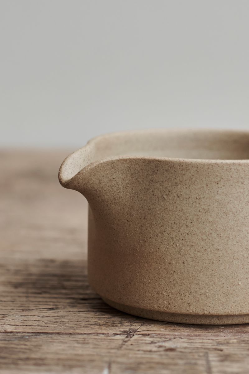 Cream Pitcher Natural by Hasami Porcelain detail photo