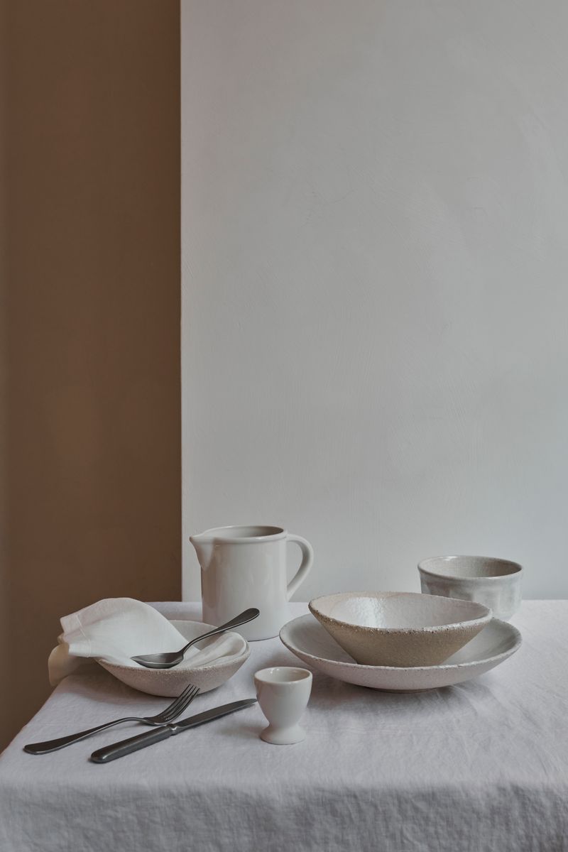 Antibes White Collection by Jars Ceramistes at Enter The Loft.