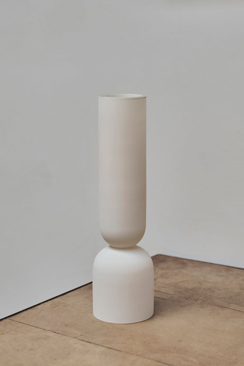 Dual Vase by Kristina Dam in Cream.