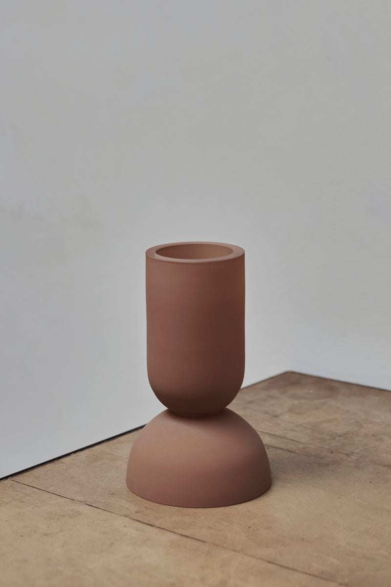 Dual Vase by Kristina Dam in Ochre.