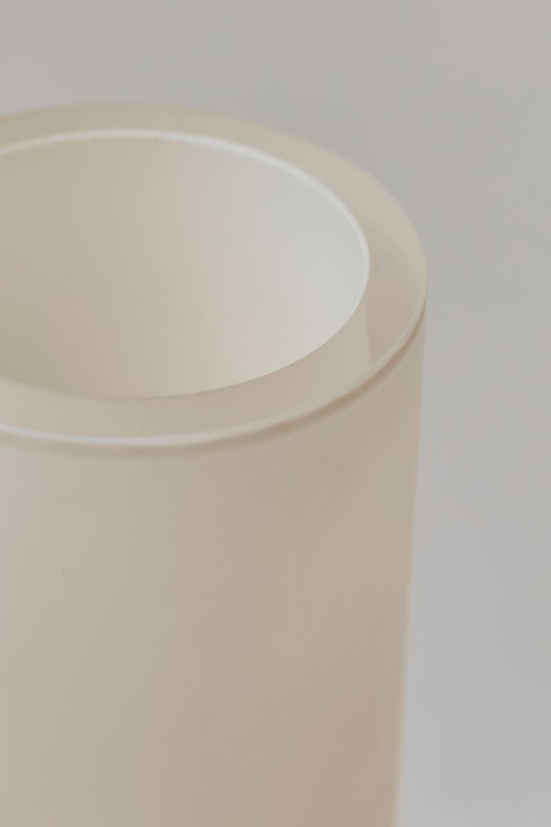 Close-up of the Dual Vase by Kristina Dam in Cream.