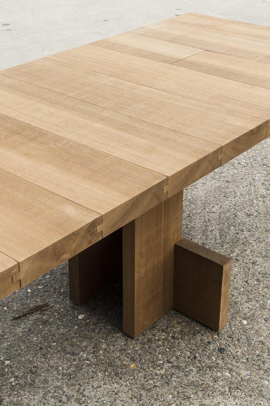 Kombinat Coffee Table by Heerenhuis. Made from long thick Ayous Wood - Enter The Loft