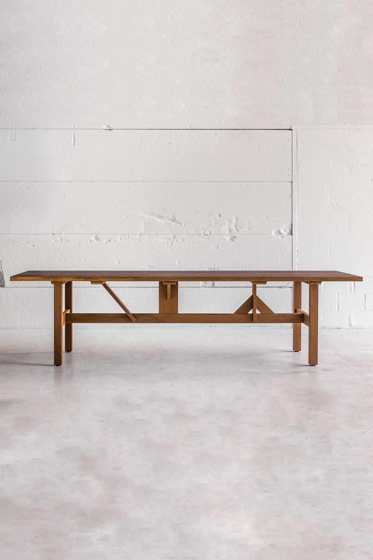 Heerenhuis Louza Long Coffee Table made from Thick Fraké Wood - Enter The Loft