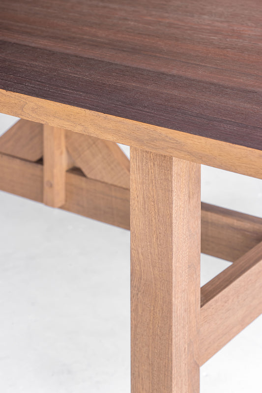 Heerenhuis Louza Long Coffee Table made from Thick Fraké Wood - Enter The Loft