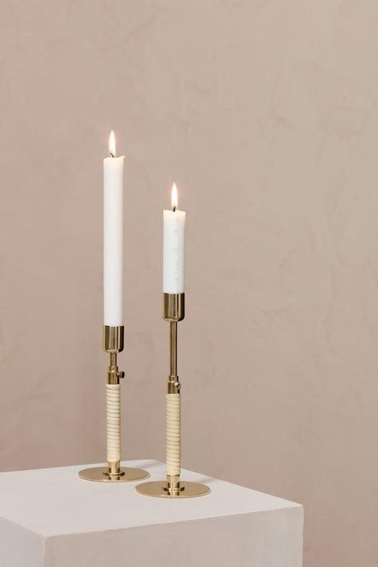 Duca Candleholder, Polished Brass by Menu.