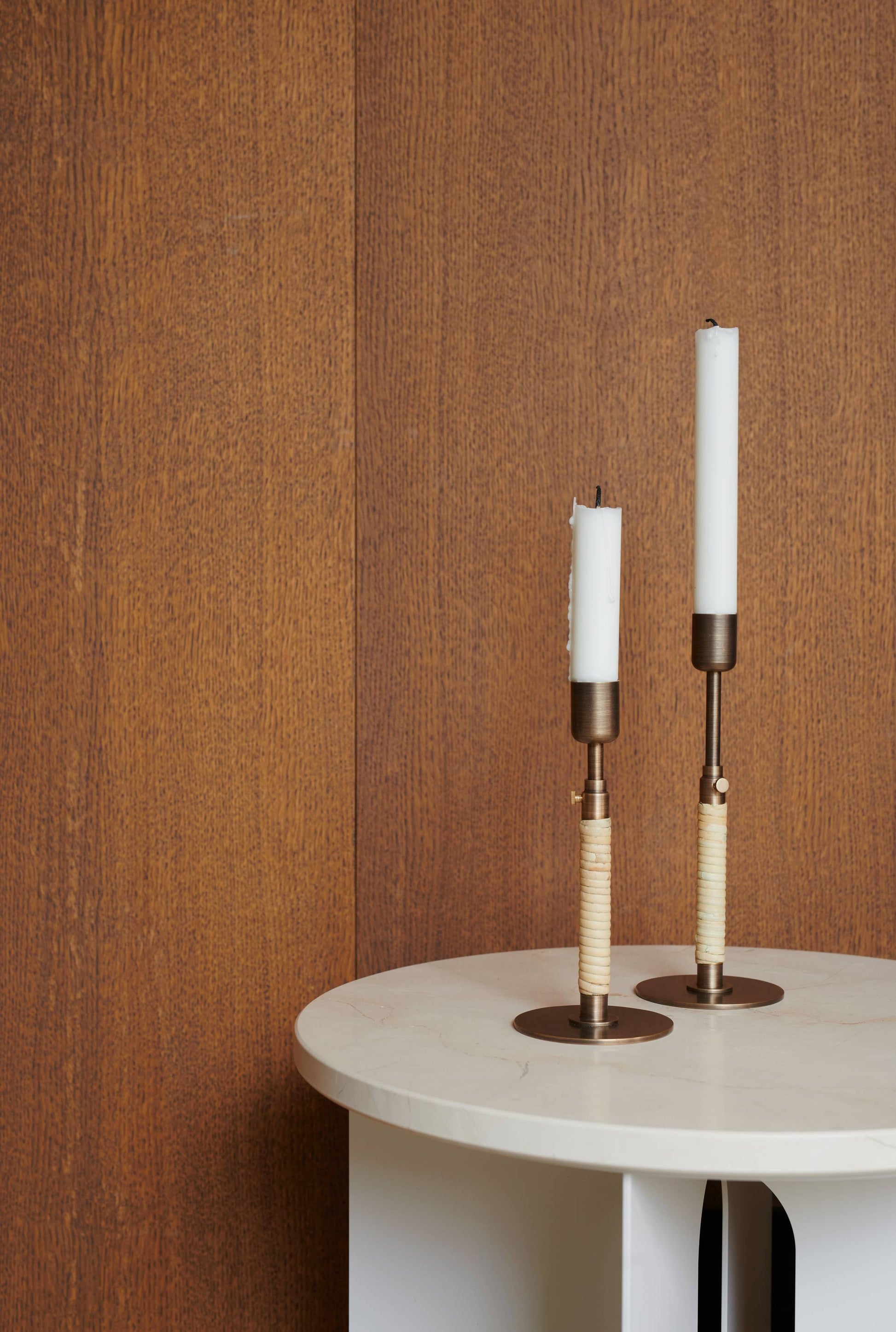 Duca Candleholder, Bronzed Brass by Menu at Enter The Loft.