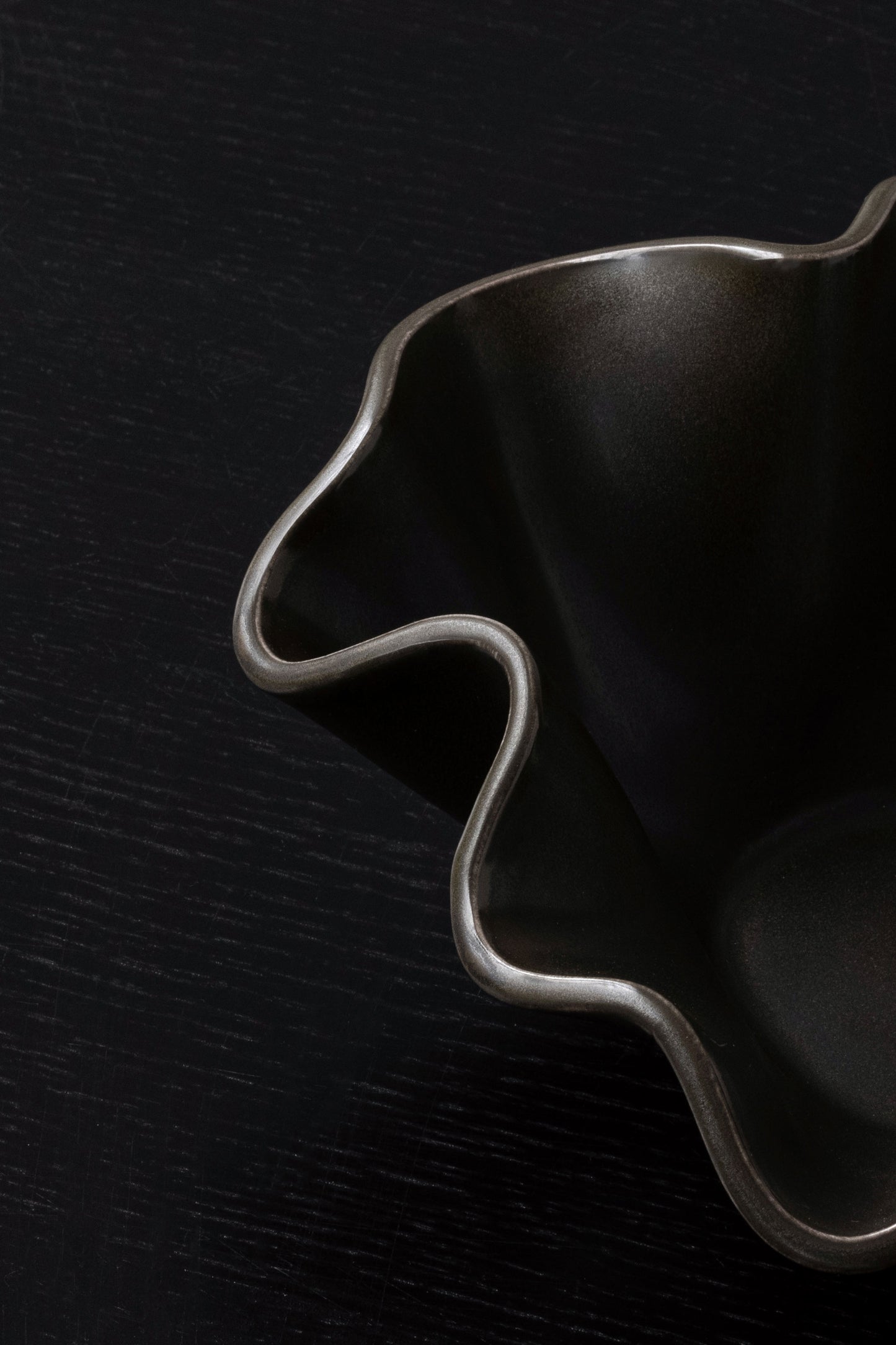 Close-up of the Fragilis Bowl Small Black by Menu.