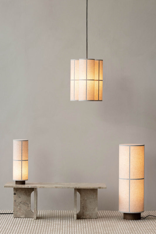 Hashira Pendant, Floor and Table Lamps by Menu.