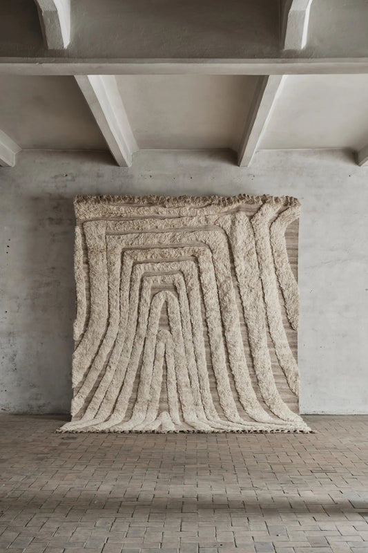 Cappelen Dimyr Handwoven Rug No.02 - abstract strokes with tassels