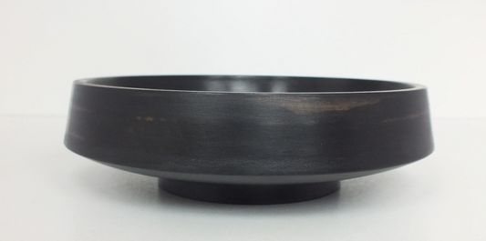 Little Vintage Black Bowl (also as a set of 2), inspired by Japanese design. Handcrafted from maple wood, revealing a unique patina and drawing. Food-safe and water-repellent hard wax finish.