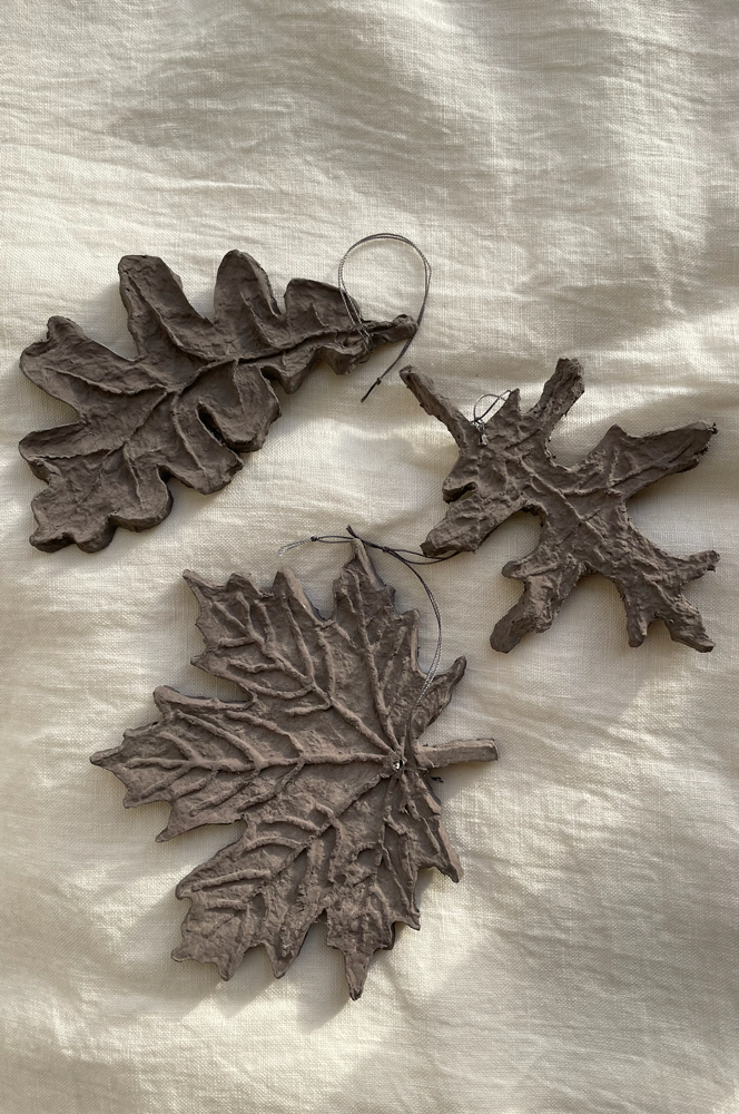 Sustainable Xmas Decoration set of leafs by Nordstjerne.