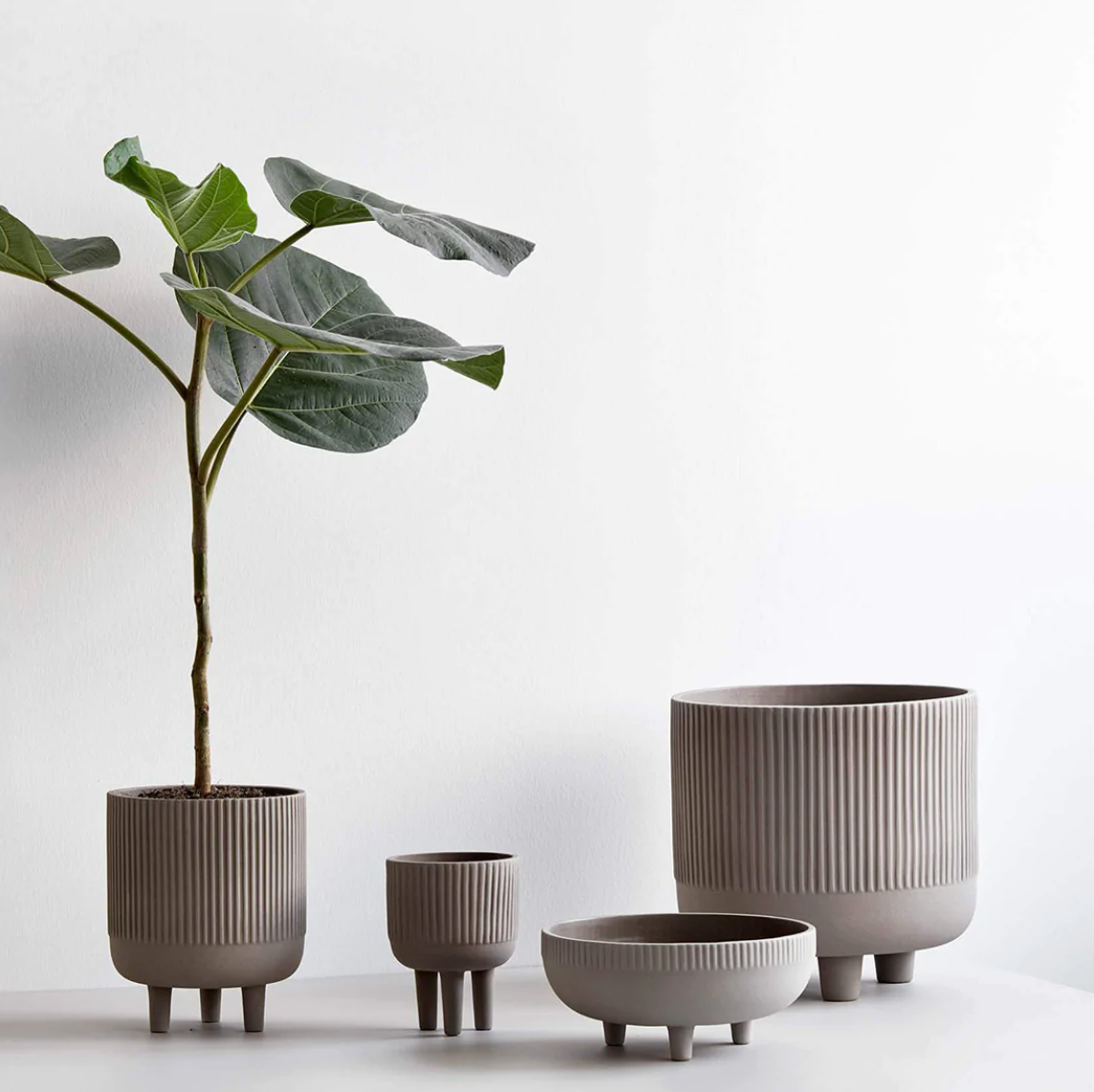 Hygge Bowls and Flower Pots by Kristina Dam in all sizes.