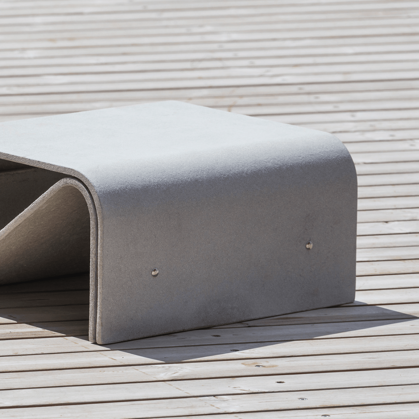 Close-up of the Sponeck Side Table / Foot Stool.