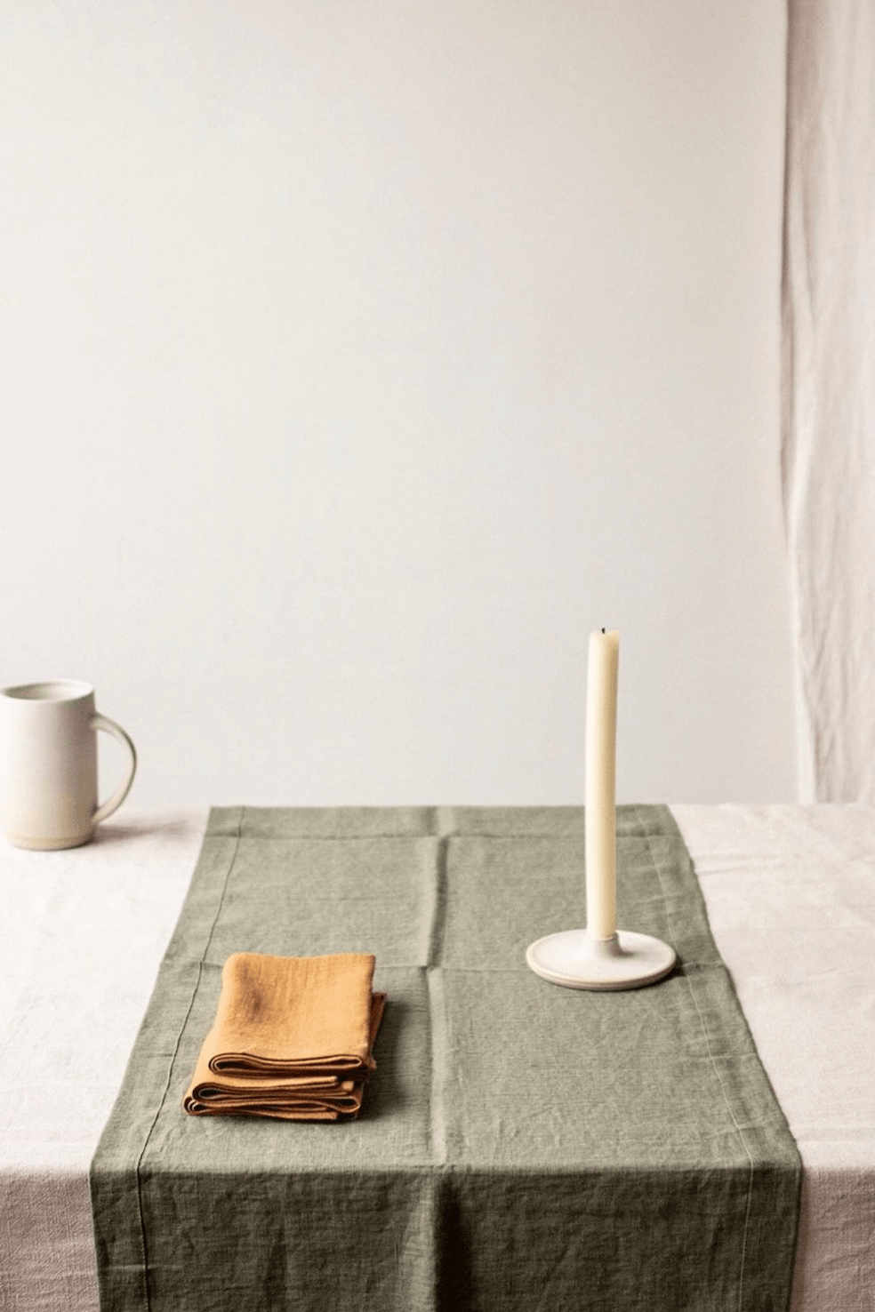 Timeless Linen Placemats table setting at Enter The Loft.