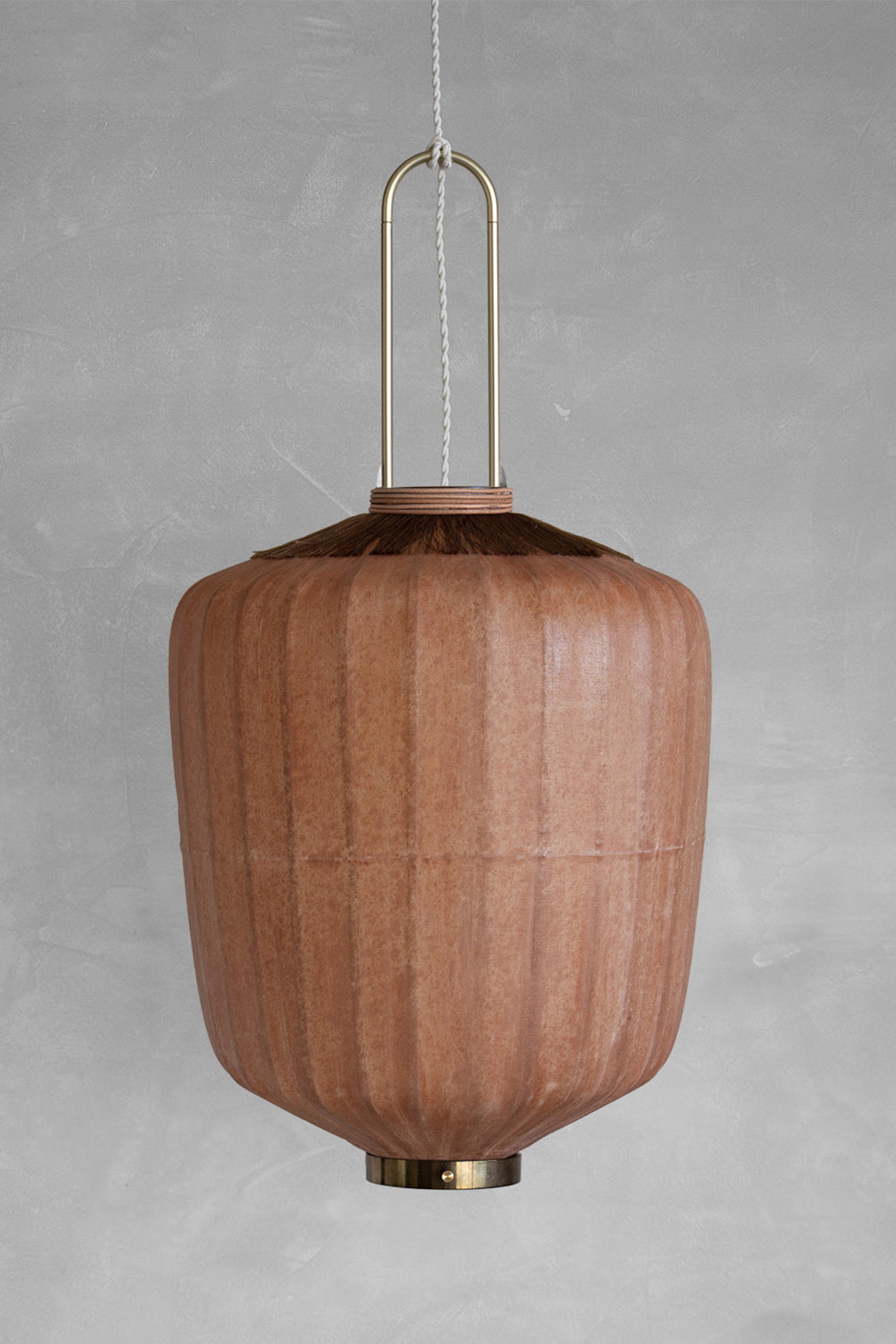 The Buckey shape Heritage Lantern Brown by Taiwan Lantern.