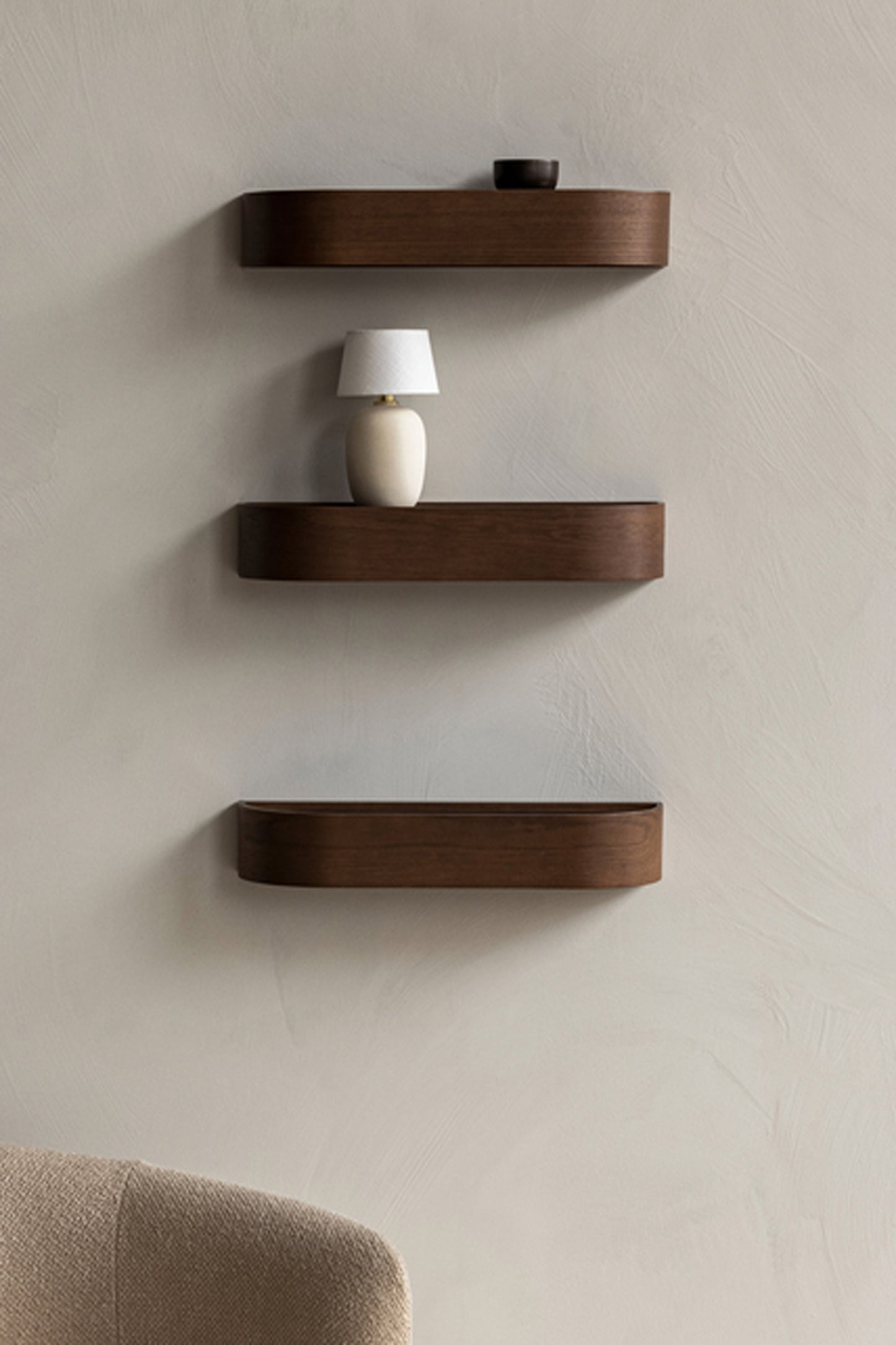 Epoch Shelf Dark Stained Oak 50cm by Menu at Enter The Loft.